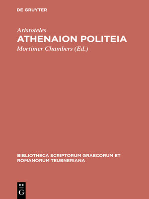 cover image of Athenaion politeia